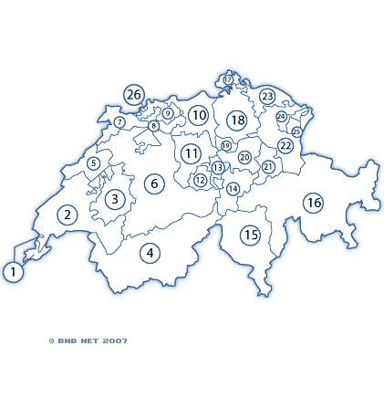 Carte de la Suisse